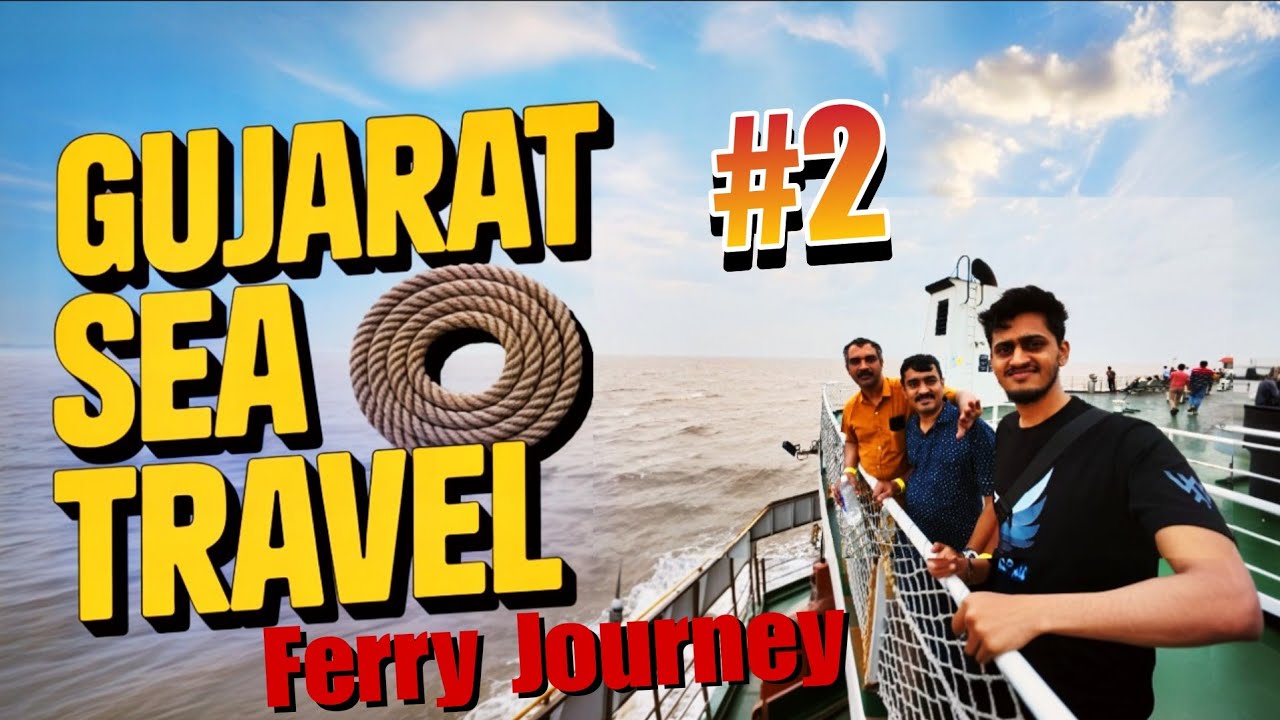 Hazira to Ghoga RoRo Ferry Ship Journey 🚢 | Gujarat Sea Travel Experience
