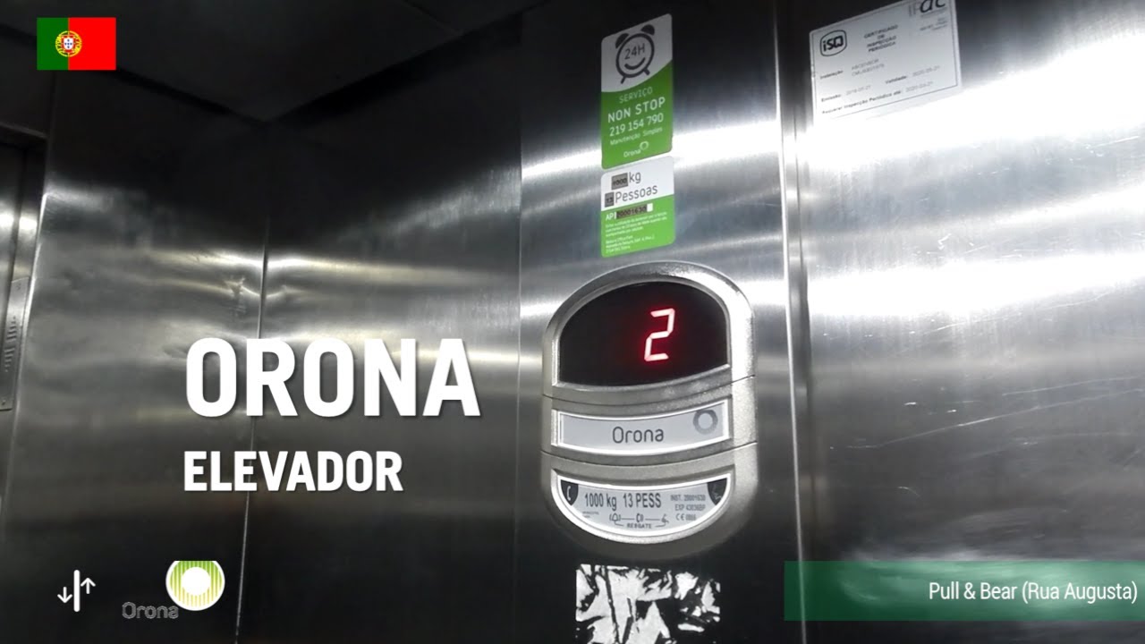 Orona MRL Elevator - Pull & Bear (Rua Augusta), Lisbon, PT
