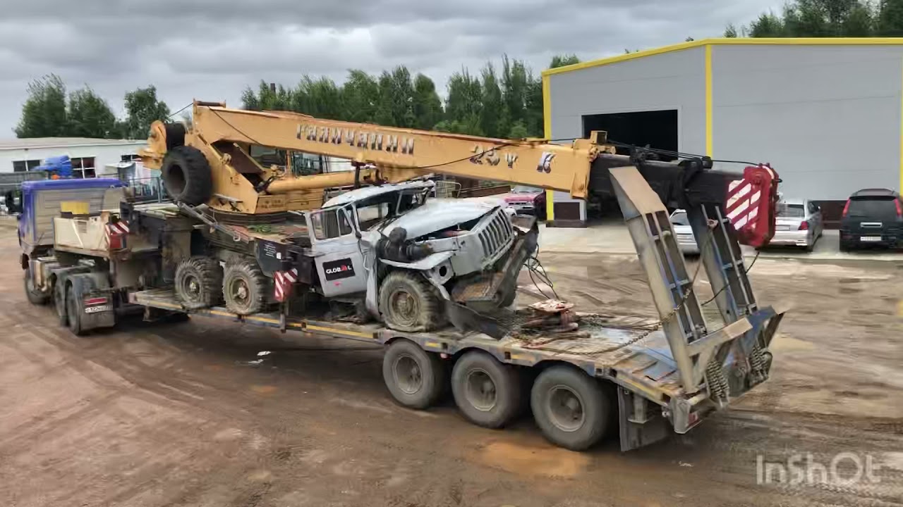 Произвели восстановление автокрана Галичанин КС55713 на шасси УРАЛ5557