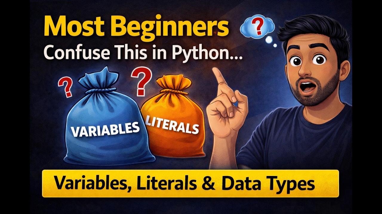 Most Beginners Confuse This in Python | Variables, Literals & Data Types