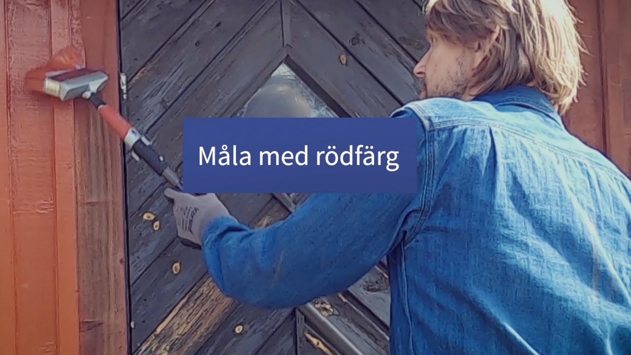 Måla rödfärg med Mäster – Johnnie Krigström visar vägen