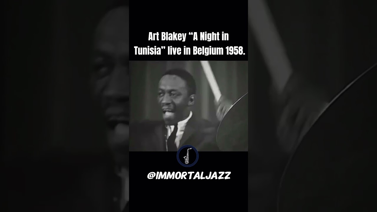 Art Blakely in Belgium 1958 #jazz #music #jazzlife