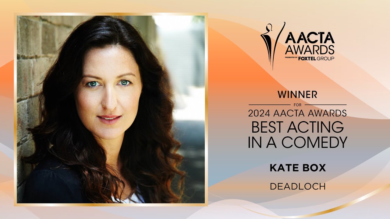 Kate Box (Deadloch) wins the AACTA Award for Best Acting in a Comedy