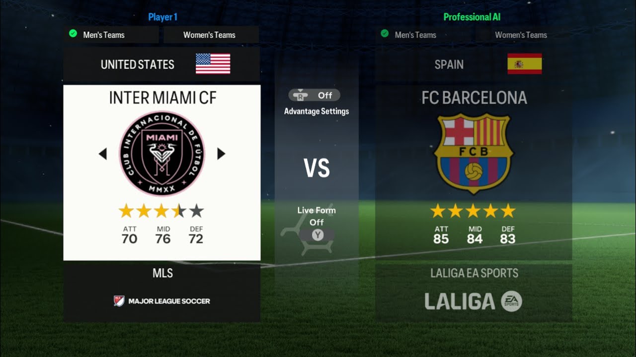 INTER MIAMI  vs  BARCELONA