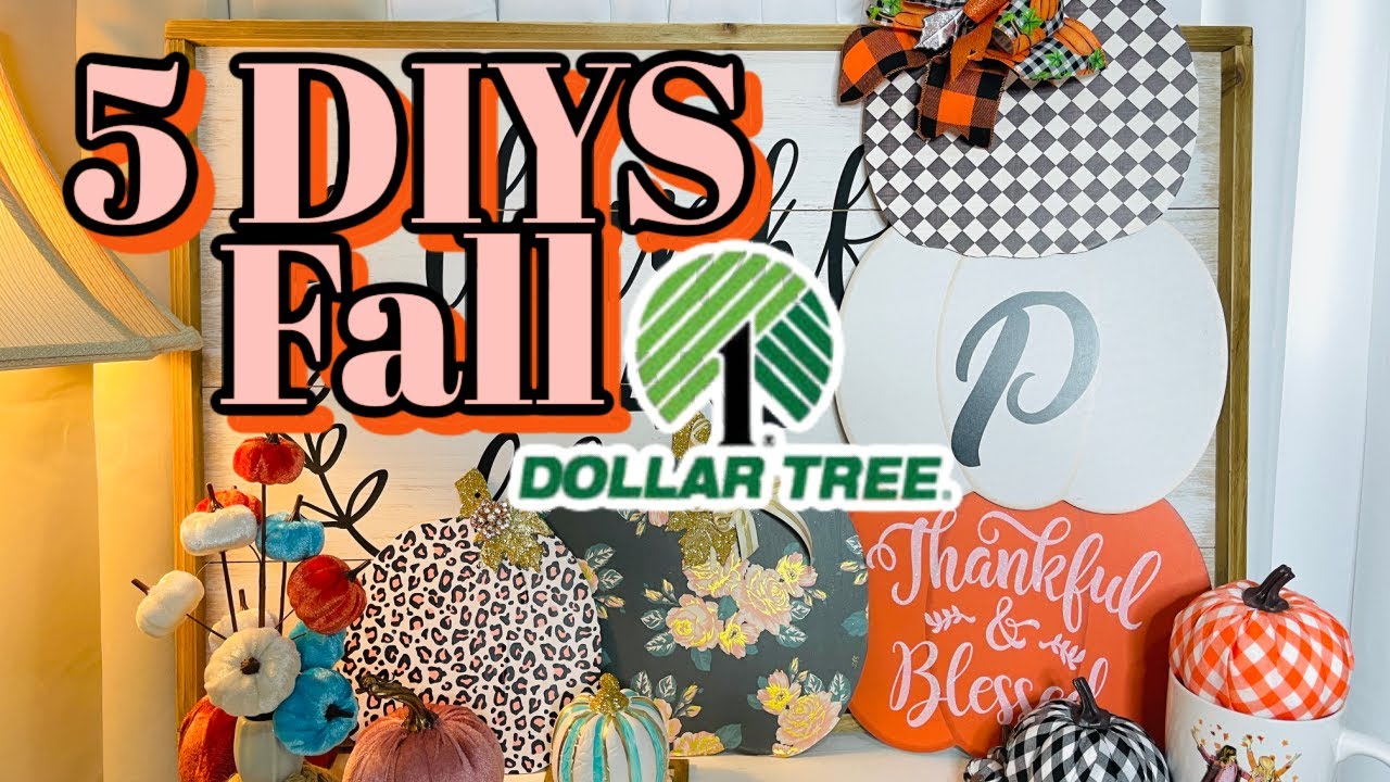 🎃5  DIY DOLLAR TREE FALL 2021 DECOR~CUTE PUMPKINS~🎃Olivia's Romantic Home DIY