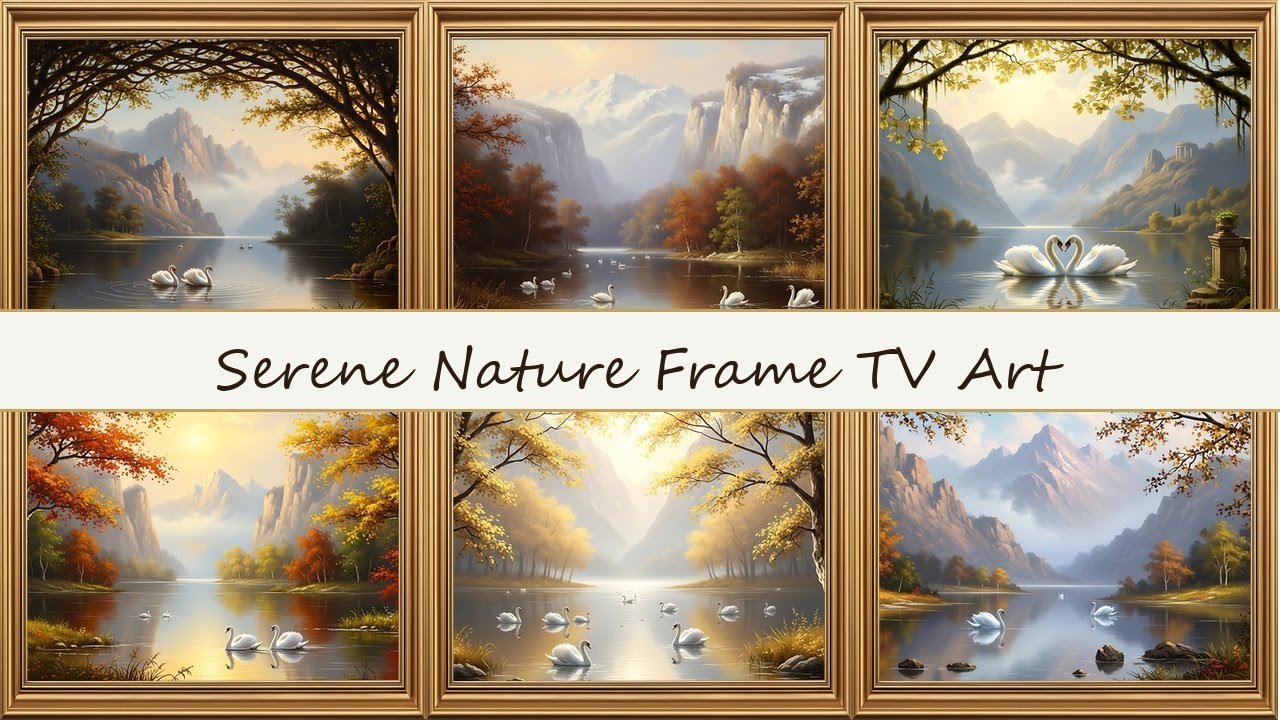 Luxury TV Screen in Ornate Gold Baroque Frame | Classic Art Wallpaper Inspiration