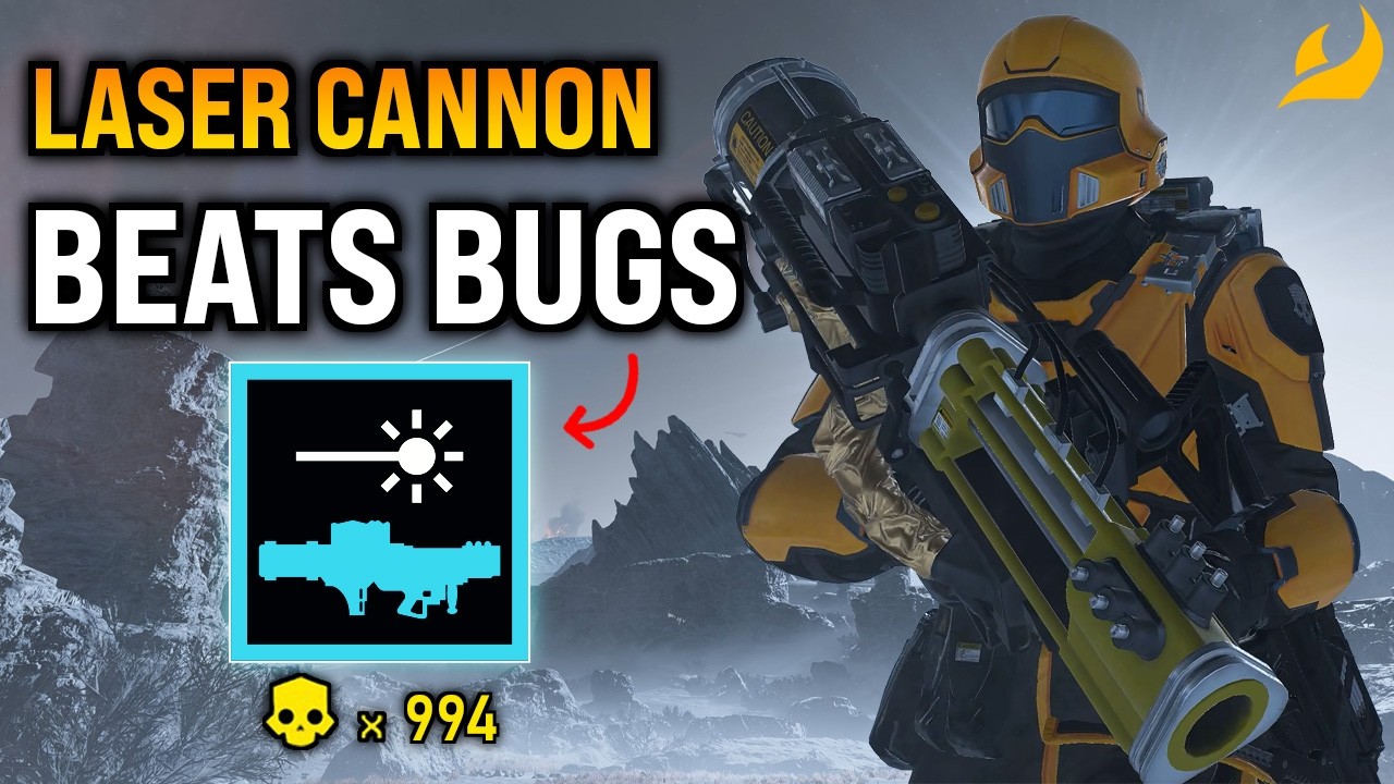 Helldivers 2 - SOLO Laser Cannon BEATS Bugs! Super Helldive (Full Clear)