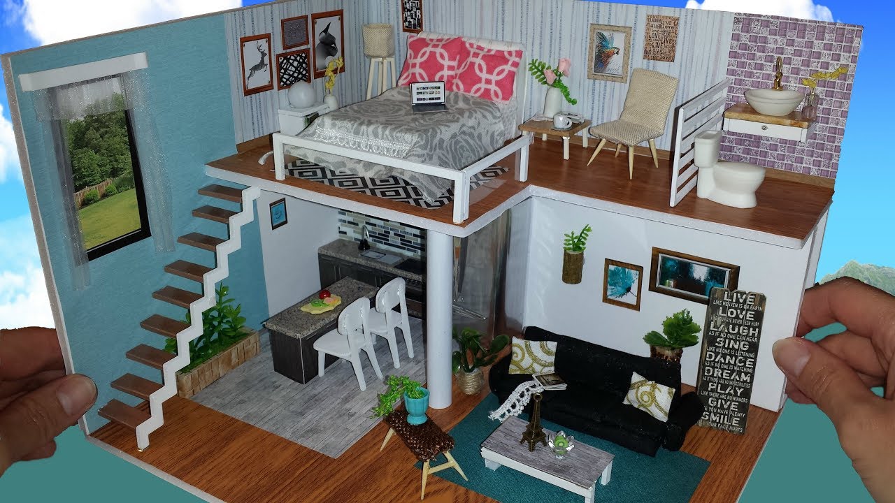 DIY Miniature Modern Dollhouse