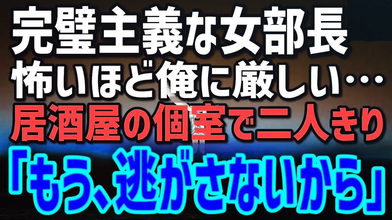【感動する話】完璧主義の美人部長に叱られ続ける窓際の俺…→勇気を出して「飲みに行きませんか？」後日、彼女が真顔で放った一言に息を呑んだ