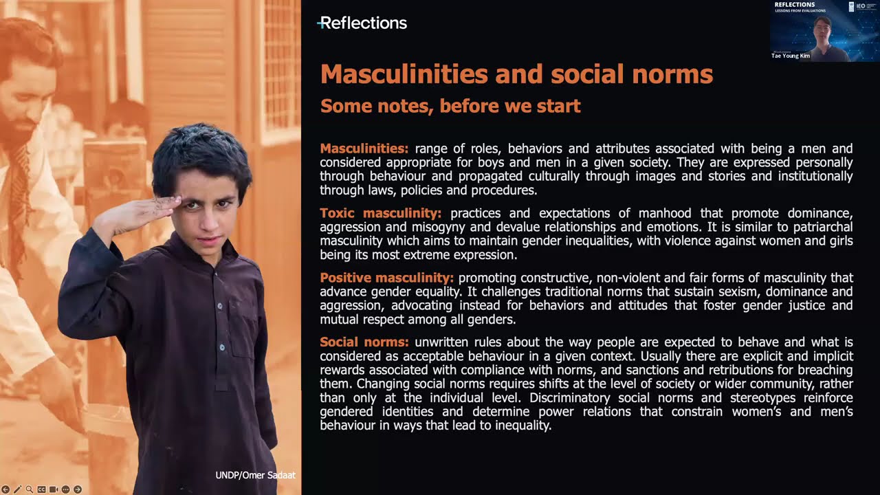 Reflections Webinar: Masculinities and engaging men for gender equality