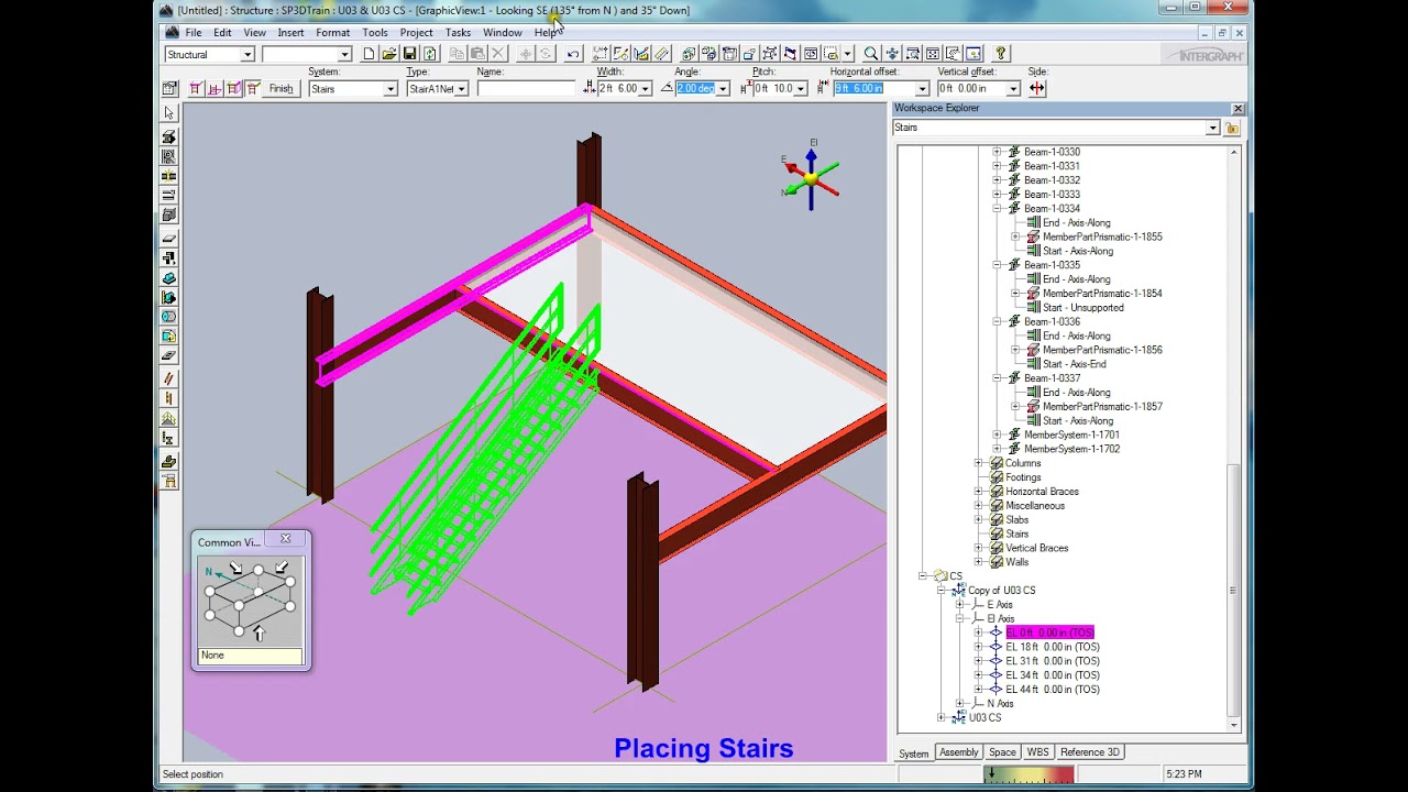 SP3D # 10 Place Stair