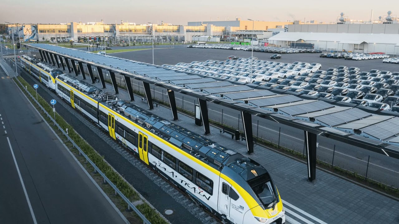 Tesla Unveils First Electric 'Giga Train' in Germany