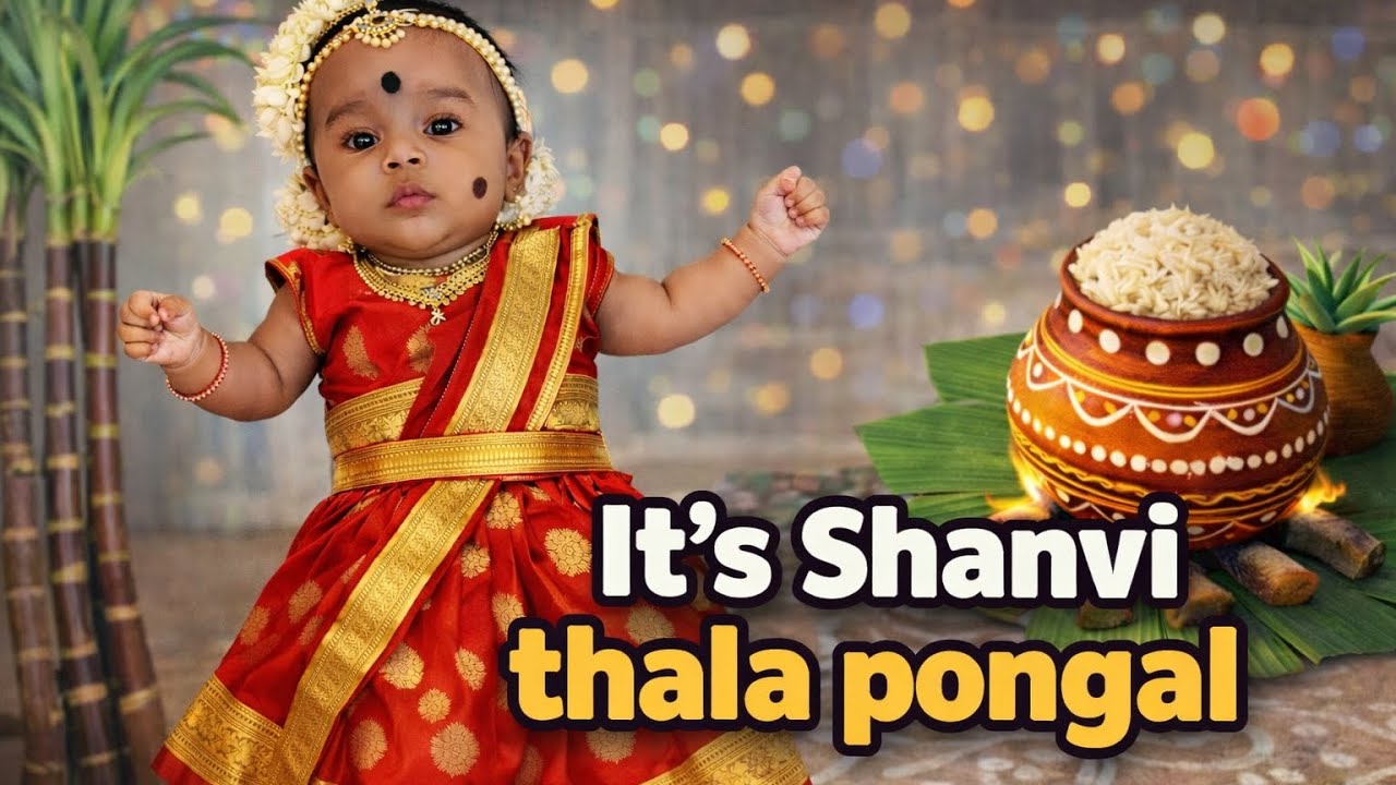 Shanvi Venba's 1st Pongal 🧡🌻🧚🧿