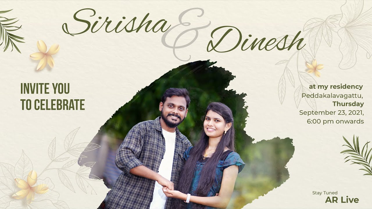 Rapaka's Wedding | Sirisha +  Dinesh  | Medicherlapalem | 23-09-2021 @ 6:00 PM