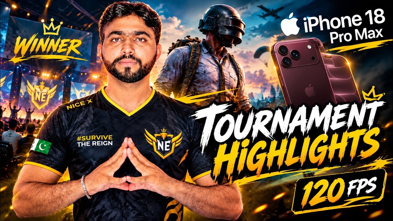Tournament Highlights | iPhone 18 pro max | 120 fps 🔥#pubgmobile #competitive #iphone18promax 