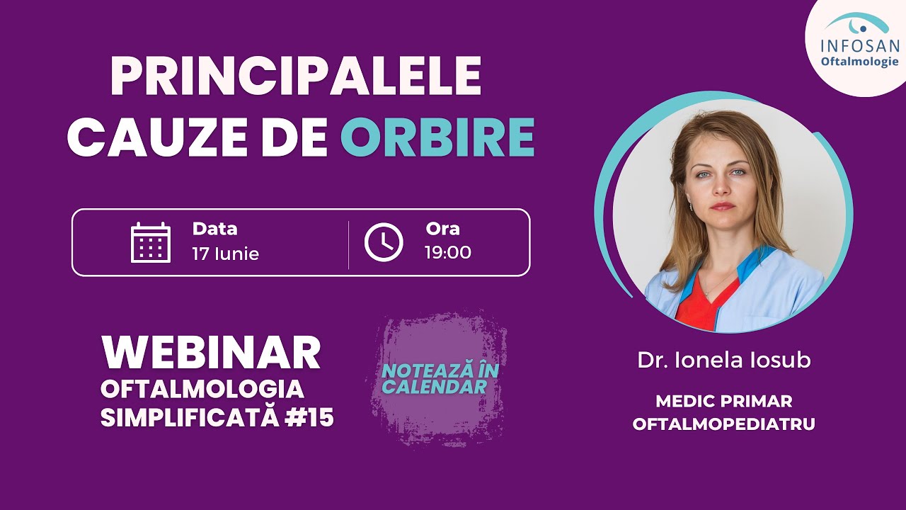 Principalele cauze de orbire cu Dr. Ionela Iosub | Oftalmologia Simplificată #15