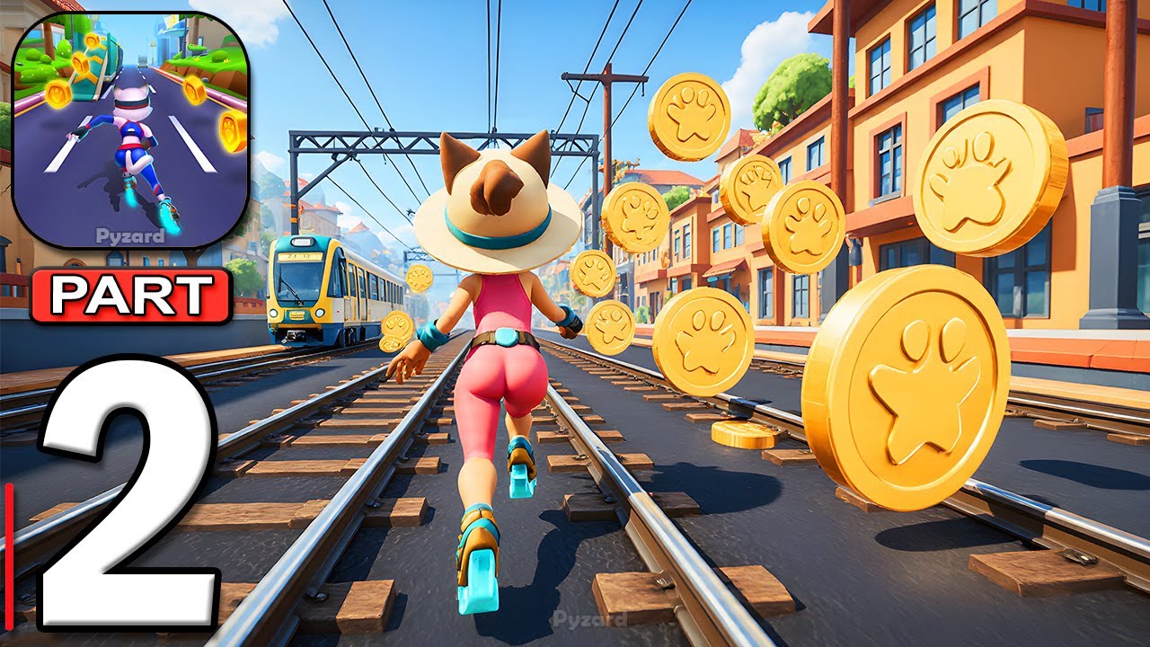 Runner Heroes - Gameplay Walkthrough Part 2 - Cat Runner Subway Hero (Android, iOS)