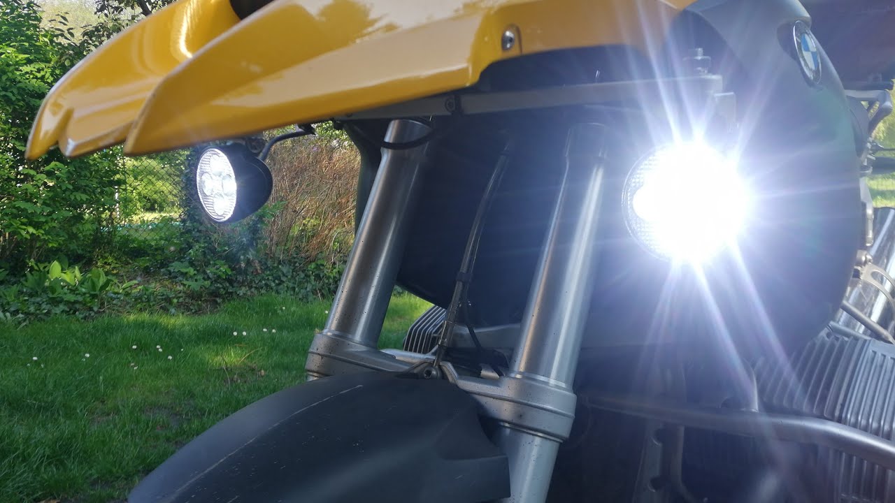 Halogeny motocyklowe BMW R1200GS  -  LED OSRAM VX80-WD Test