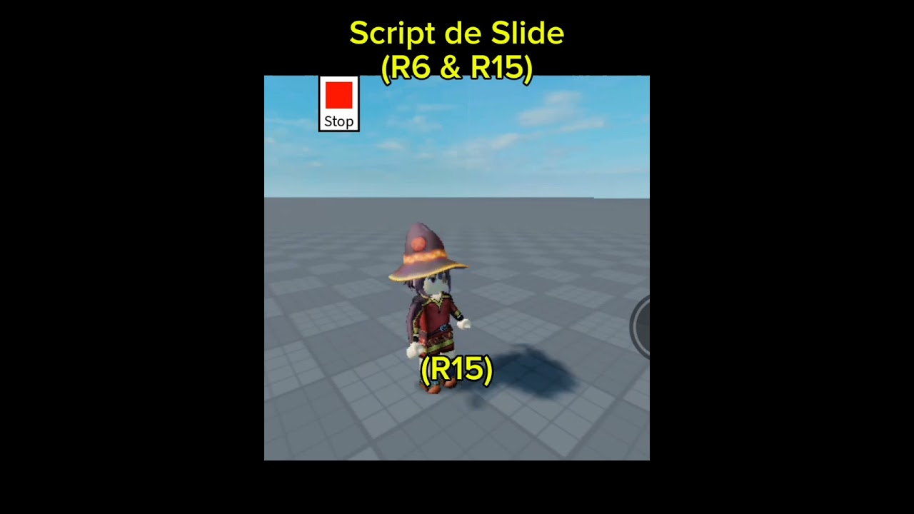 script simples de Slide para Studio Lite #roblox #studiolite #shorts