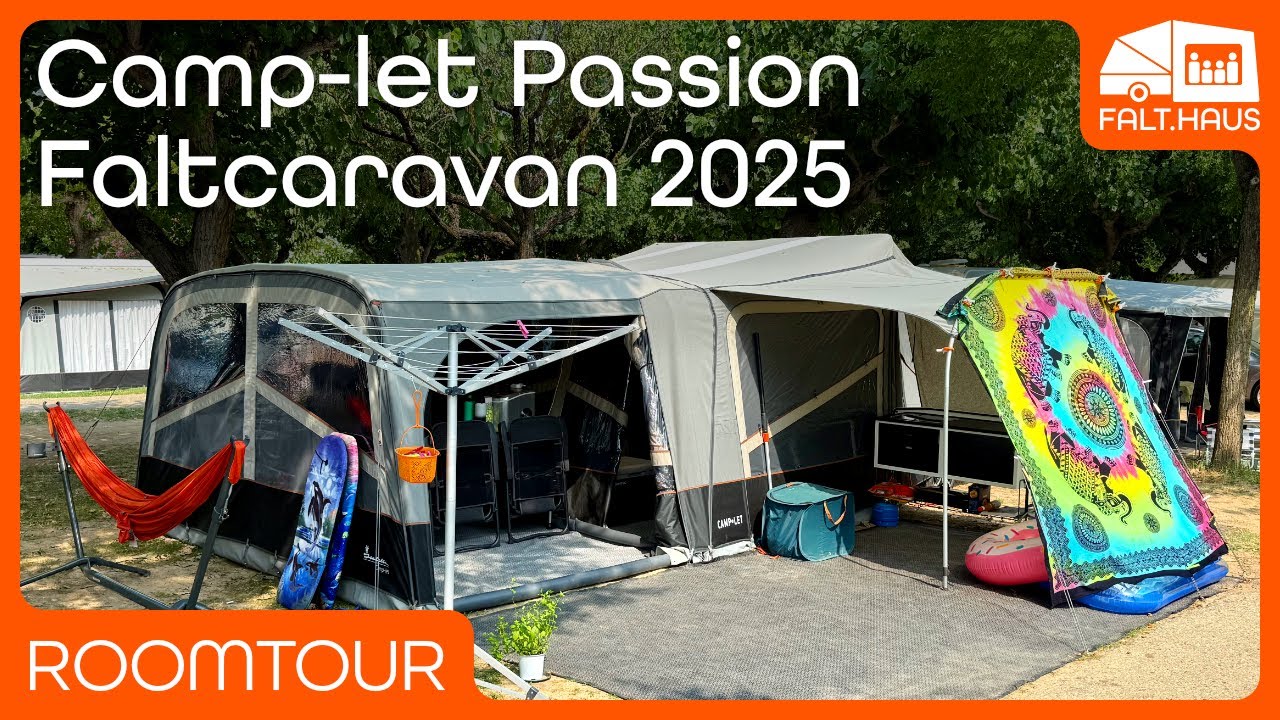 Roomtour 2025: Unser 5&frac12;-Zimmer Camp-let Passion Faltcaravan am Gardasee