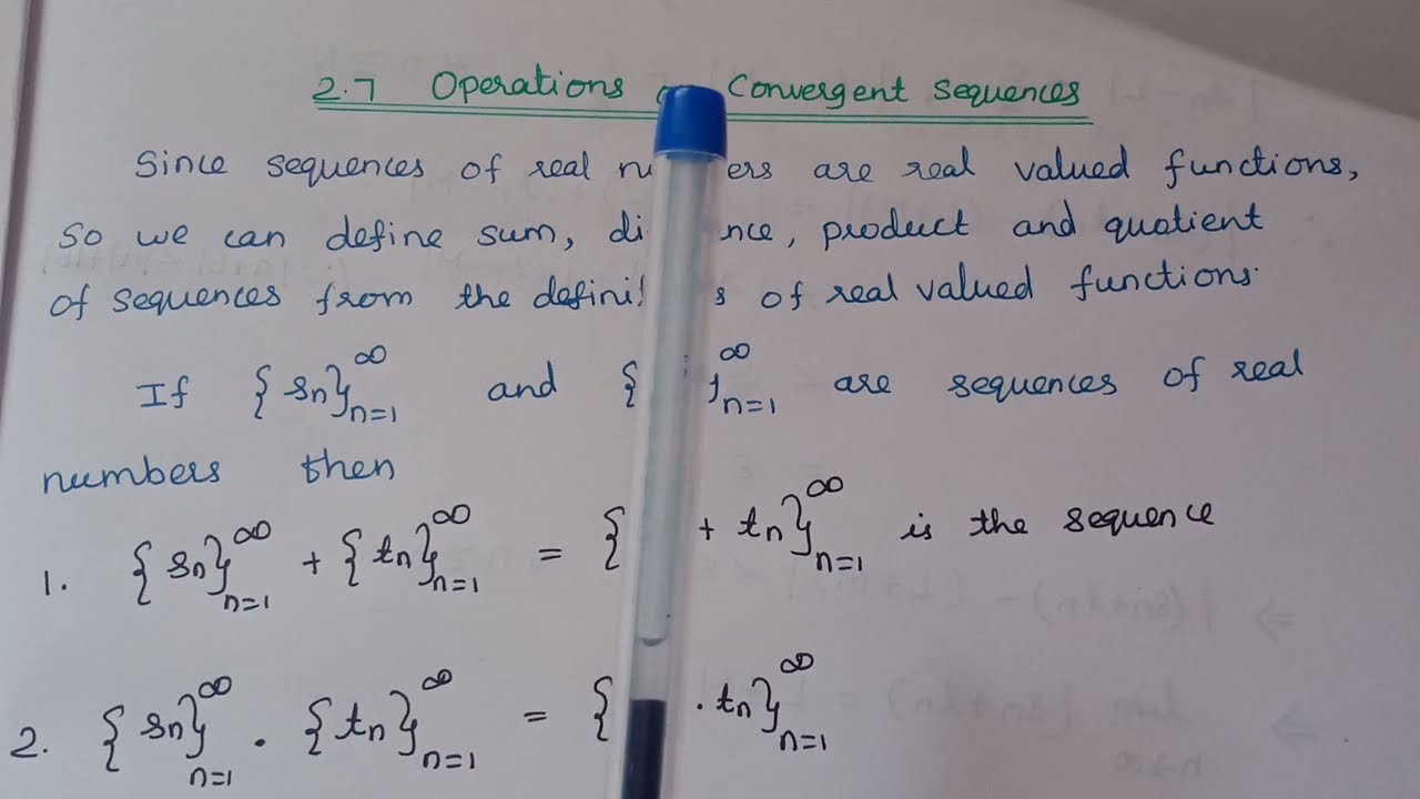 Operations on convergent sequence # Real Analysis