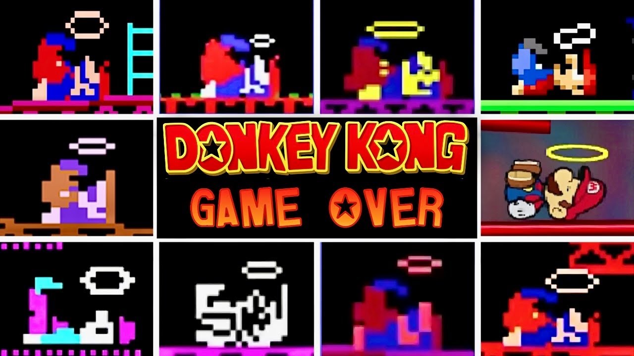 All 🦍Donkey Kong🦍 GAME OVER Screens - Official & Fan-Games