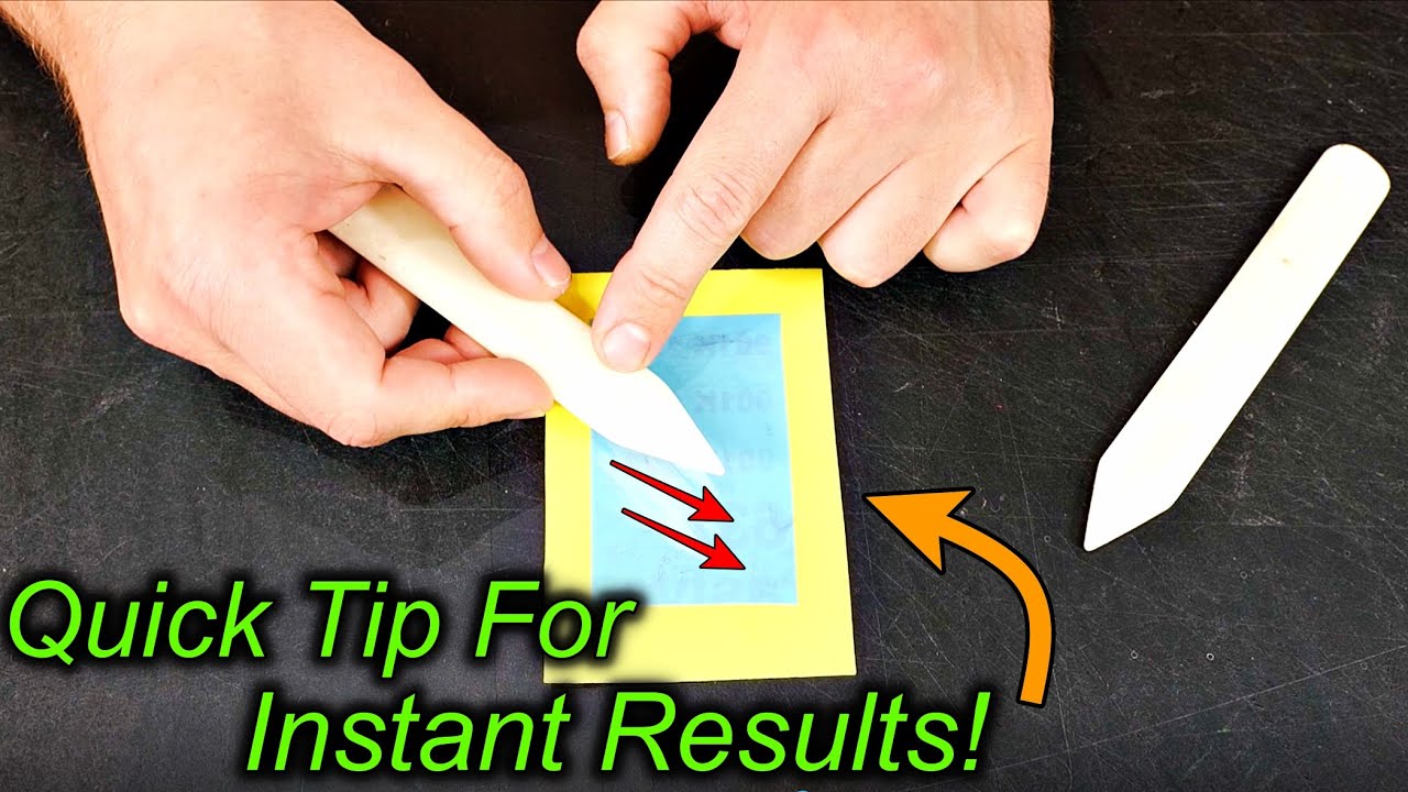 Easy Bone Folder Trick For Cleaner Edges