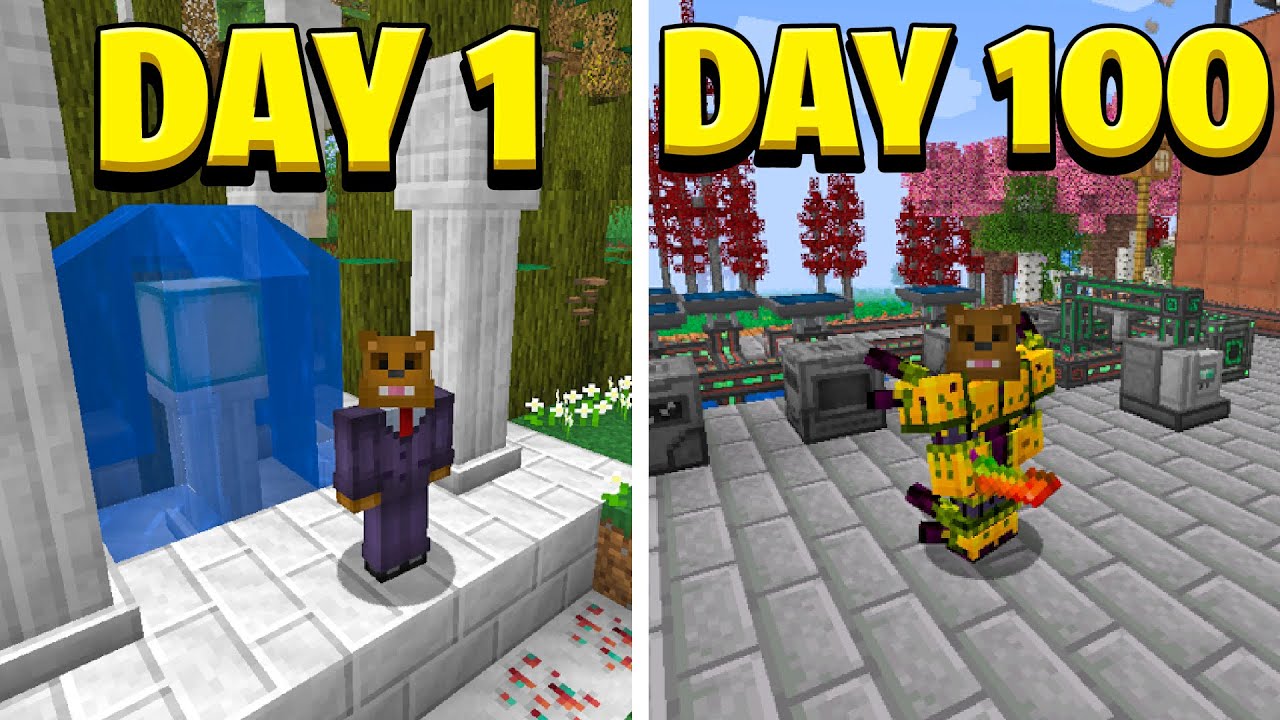 I Survived 100 Days In Mech Minecraft (Here's What Happened)
