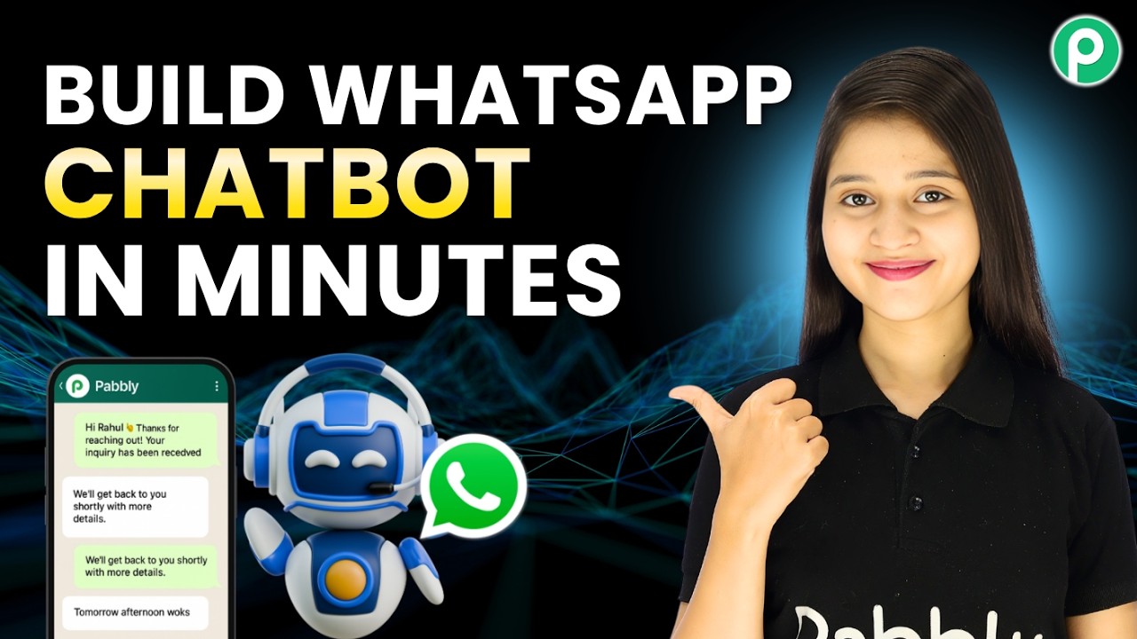 Create a Powerful WhatsApp Chatbot in Minutes | Pabbly Chatflow Tutorial