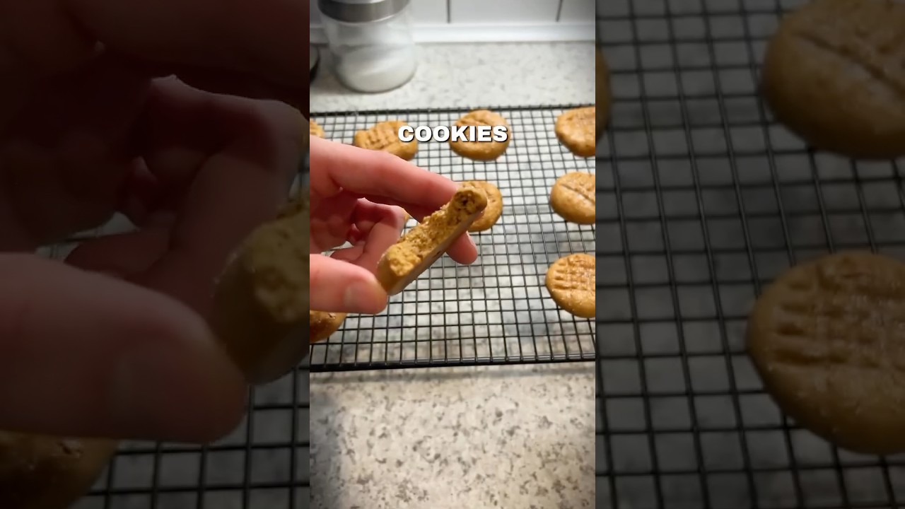Peanut Butter Protein Cookies!😋 @joshbanville #muscletech #nitrotech #wheyprotein #cookierecipes