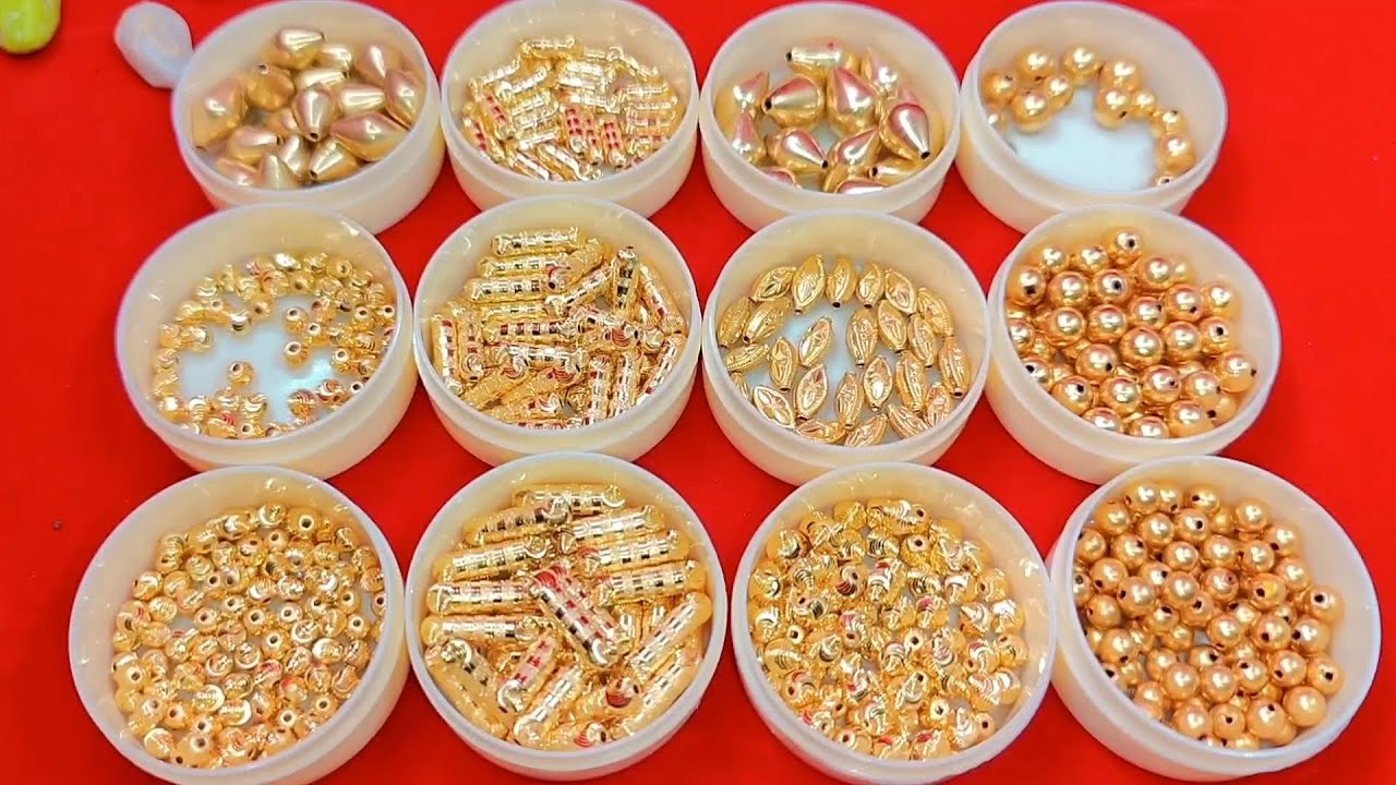 सोने के मोतियों की डिजाइन | Light Weight Gold Beads Designs | Jeera mani gold | Gold gundu designs