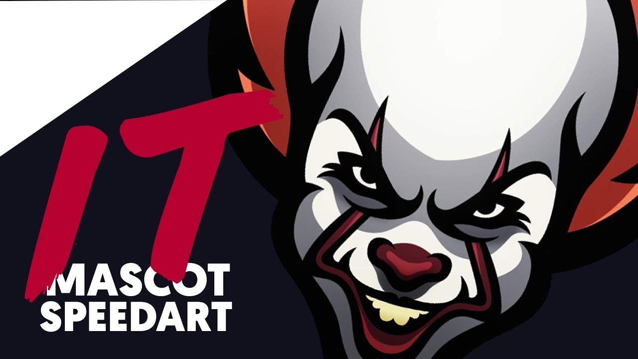 Adobe Illustrator | IT | Pennywise the Clown | Mascot / Sports Logo | Shard