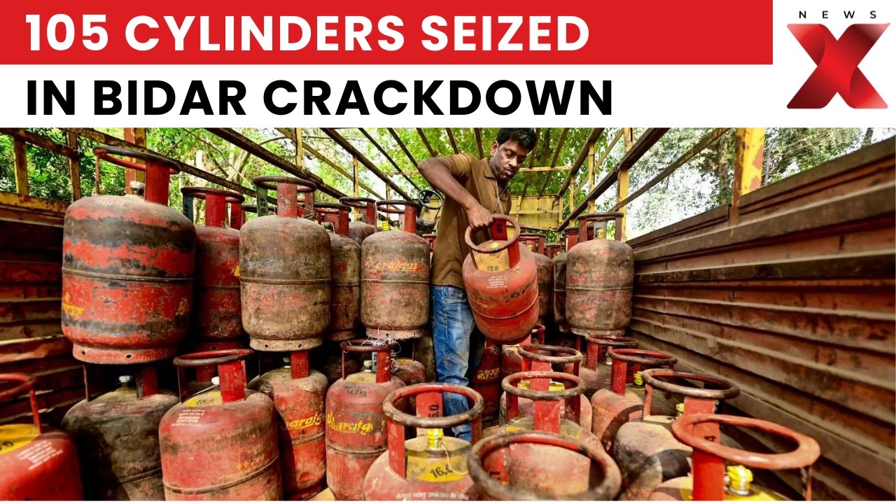 105 LPG Cylinders Recovered in Bidar Raid, Illegal Sale Racket Busted | NewsX