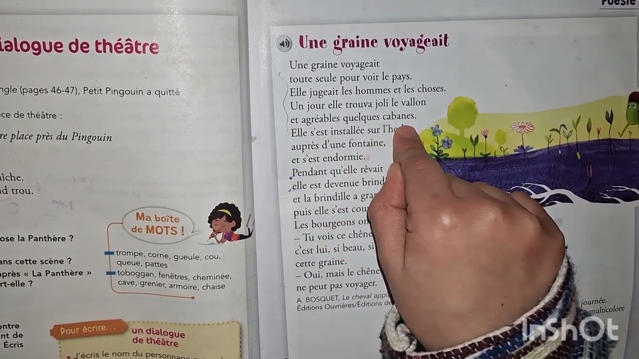  #Alouette  #CE2  Une #graine #voyageait       page  