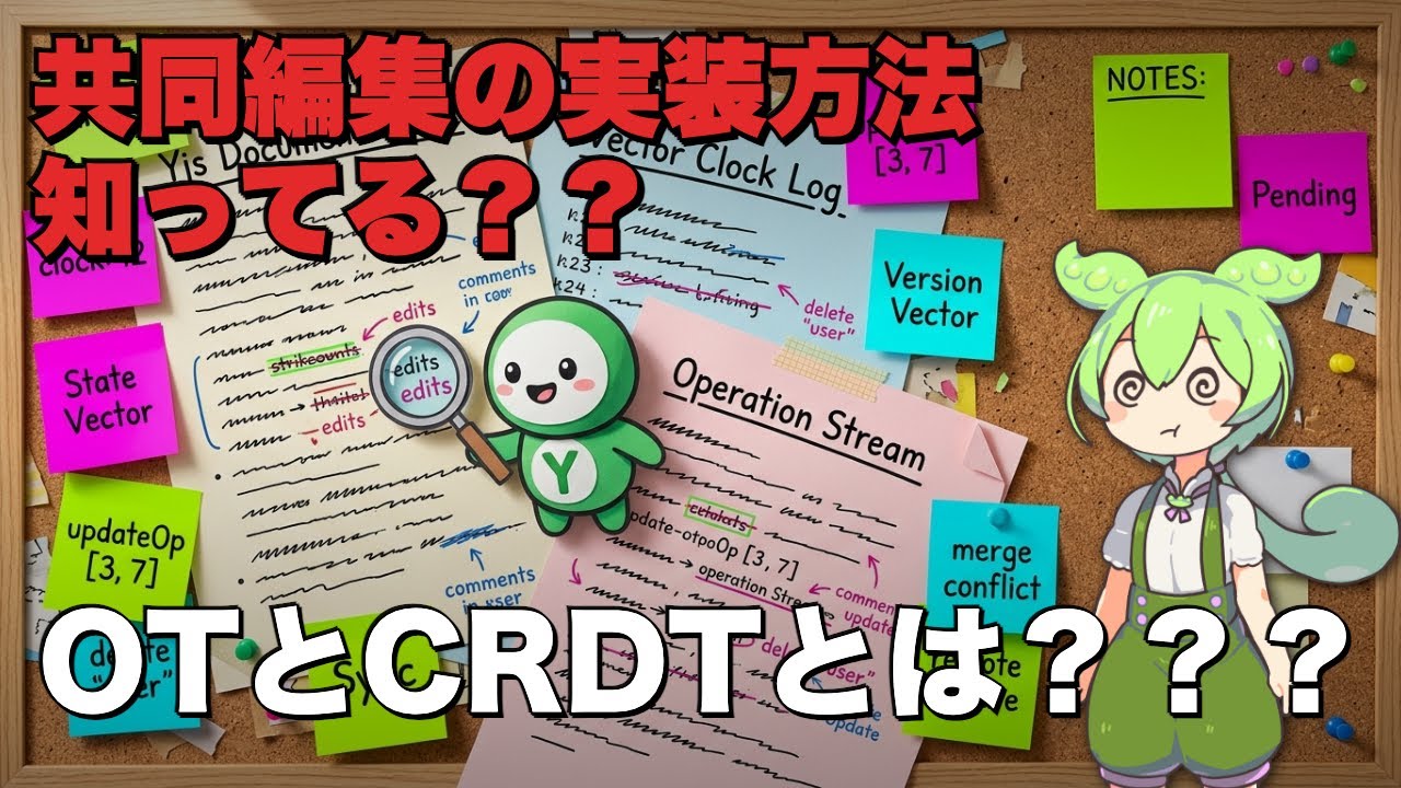 共同編集の仕組みとは？CRDTを実現するOSS