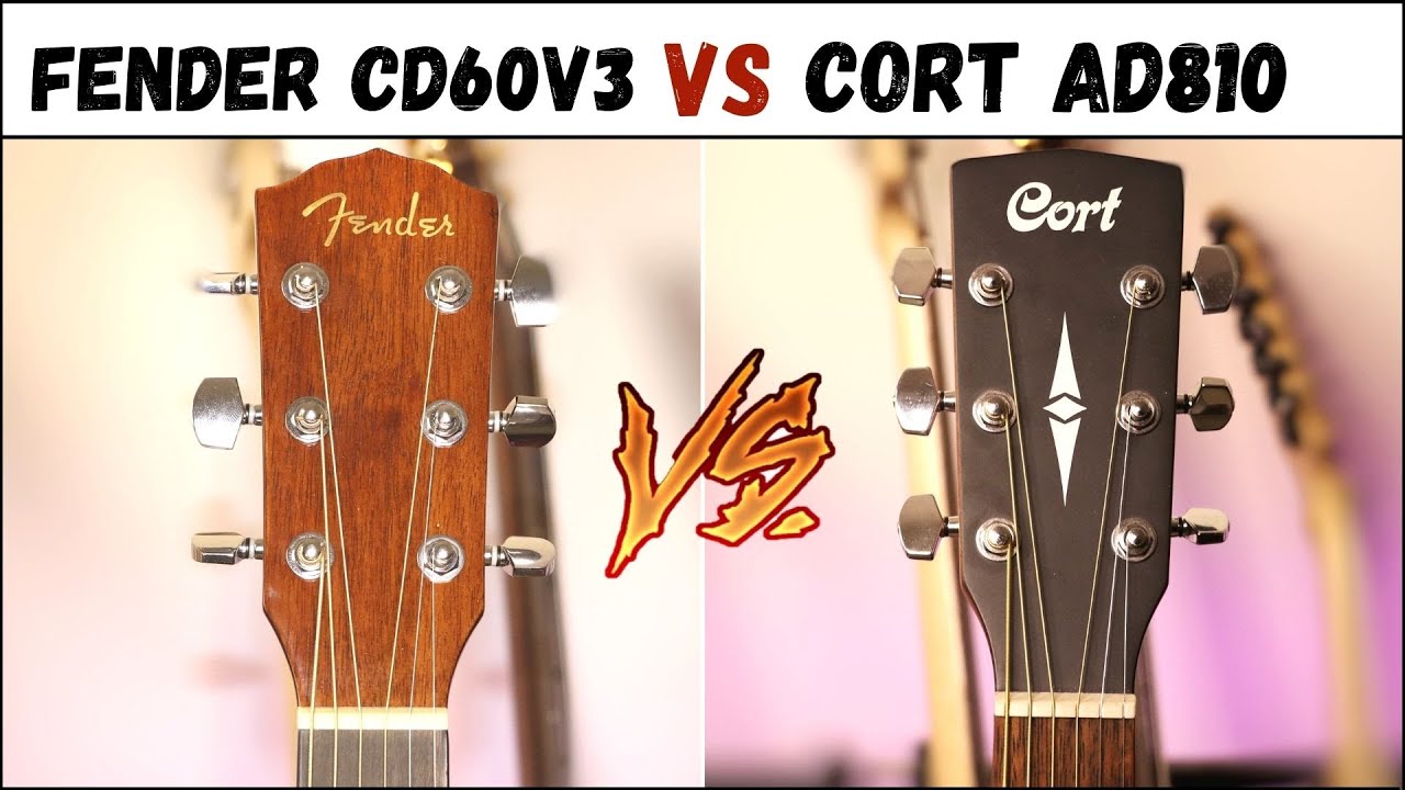 Fender CD60 V3 vs Cort AD810 | Detailed Comparison | Best Acoustic Guitar In 10000