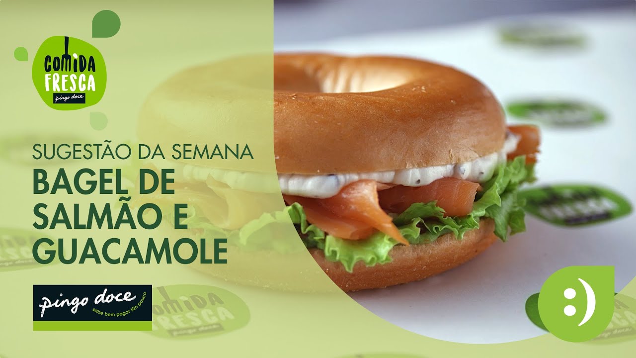 Comida Fresca | Bagel de Salmão e Guacamole | Pingo Doce