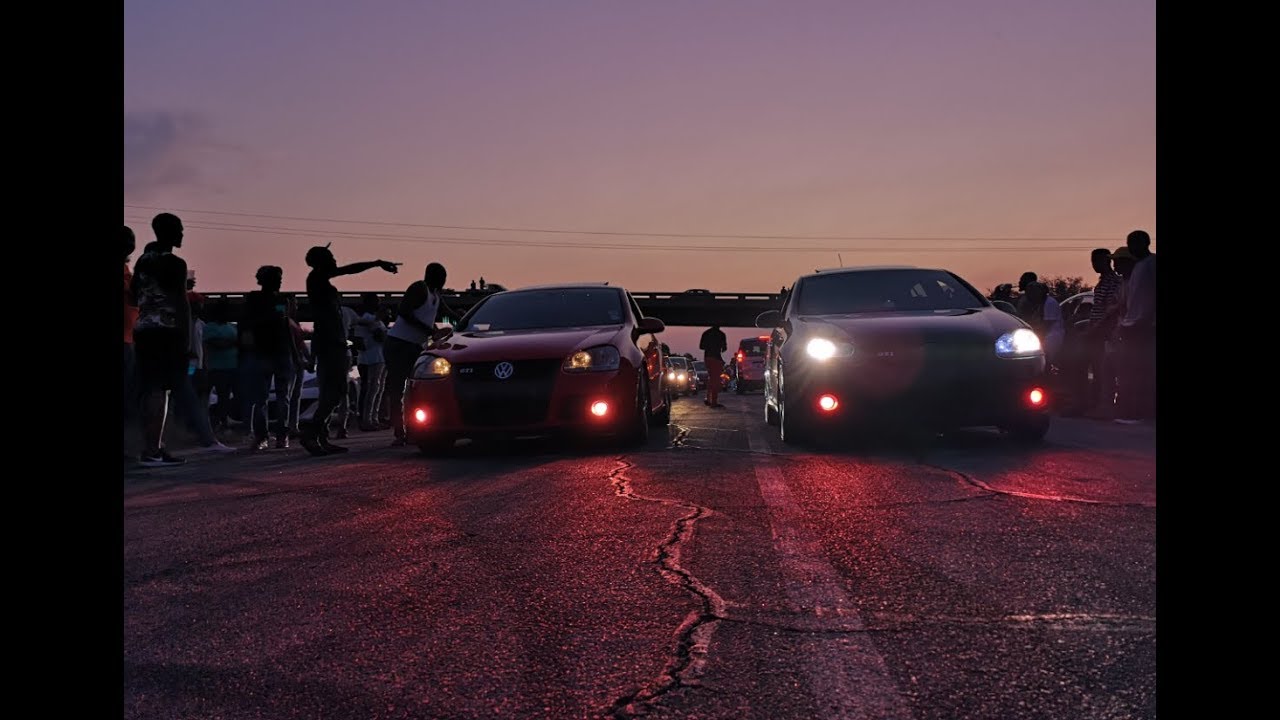 DRAG RACES - BMW M4 vs VW Golf 7R stage 2 + VW VS AUDI