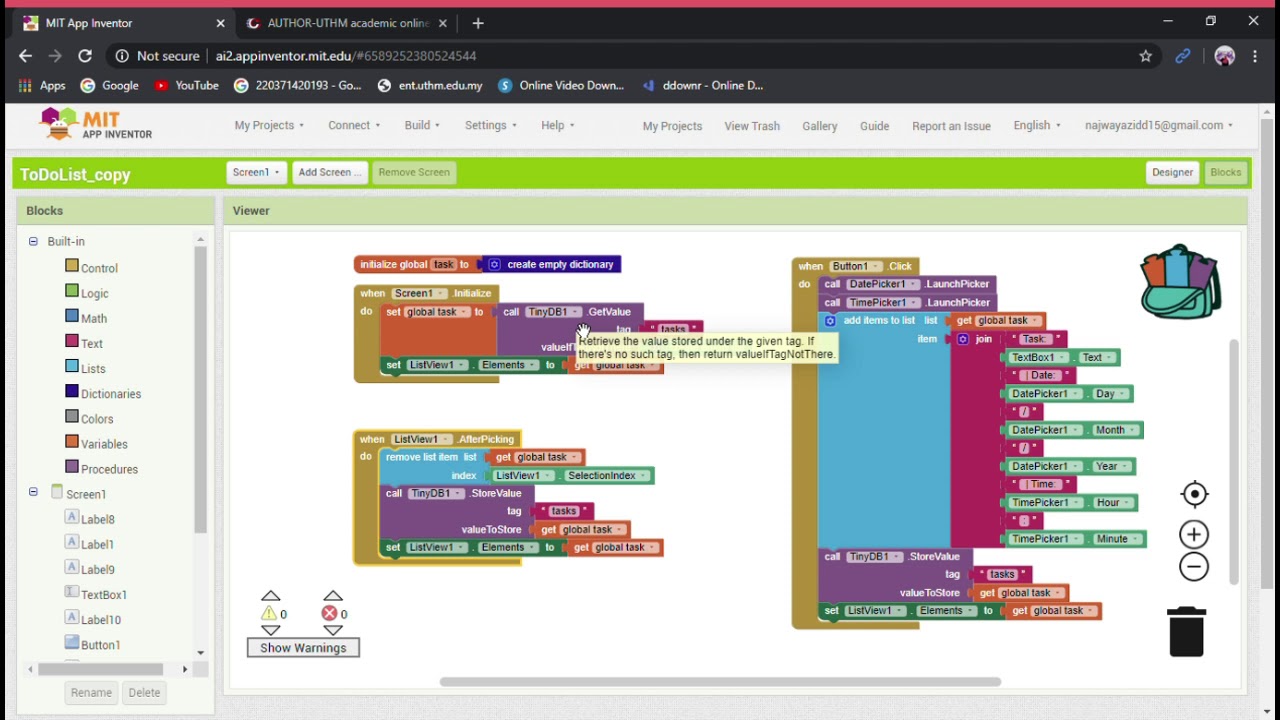 MIT APP INVENTOR | HOW TO DO 'TO-DO-LIST'