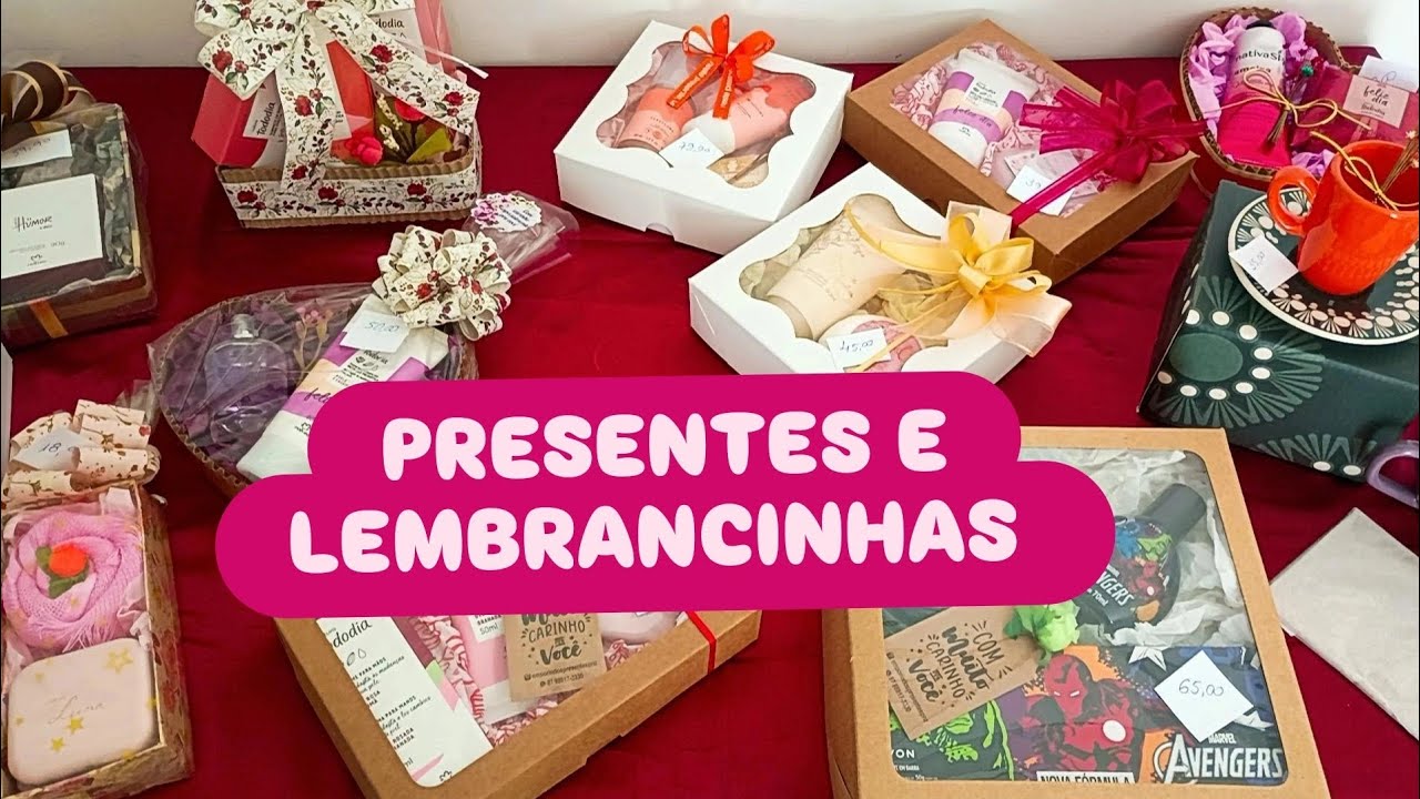 INSPIRAÇÃO DE PRESENTES E LEMBRANCINHAS 