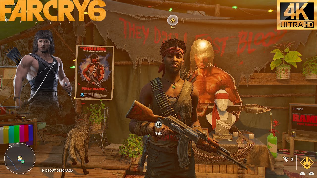 Rambo All The Blood DLC Mission - Far Cry 6 (4K 60FPS)