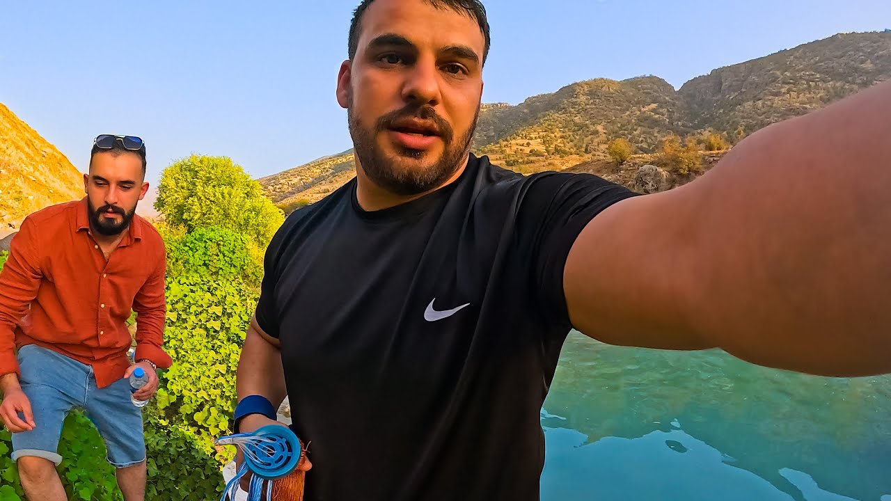 تحدي صيد السمك وتخيم على جانب النهر شوفو شصار ويانا؟؟؟
