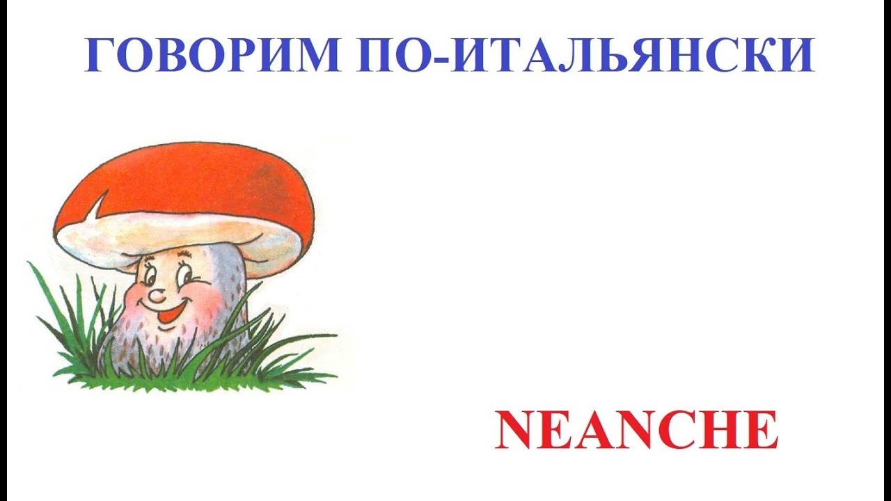 Говорим по-итальянски: neanche