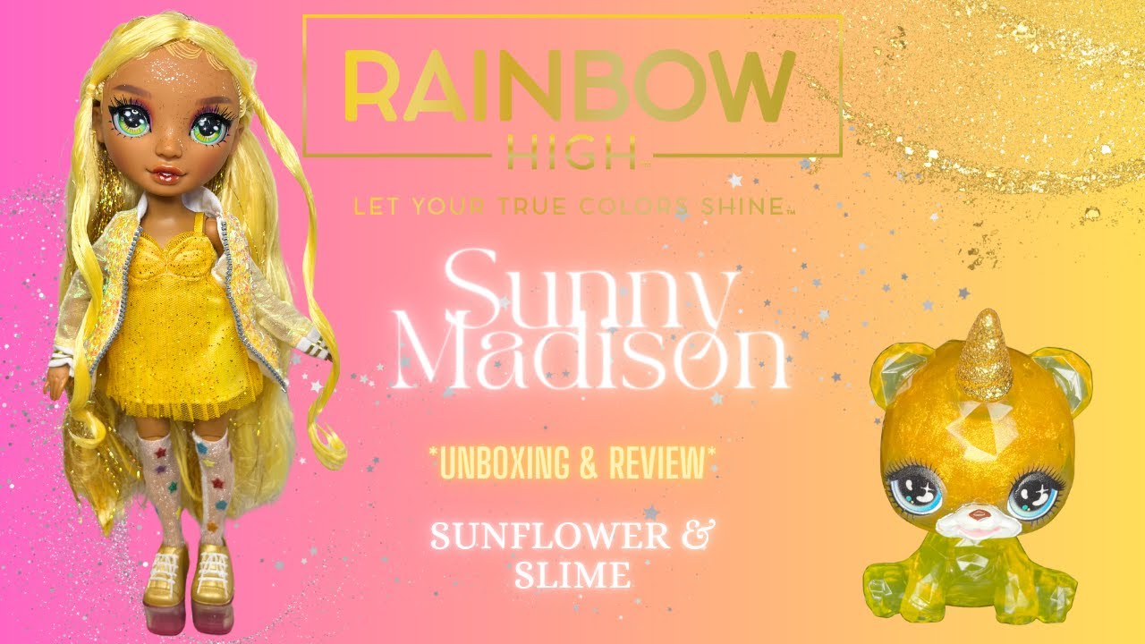 Rainbow High - * Sunny Madison Sparkle & Slime * - Unboxing & Review