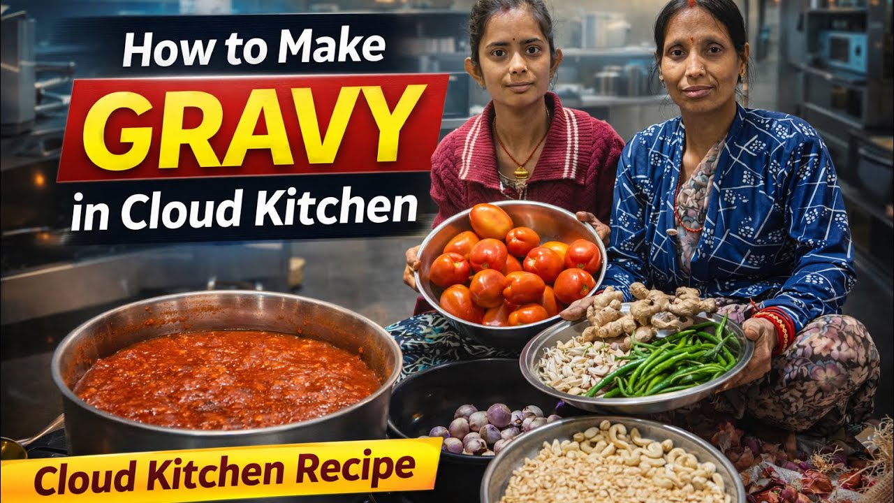 How to Make Gravy in Cloud Kitchen 🍲 | क्लाउड किचन में स्वादिष्ट ग्रेवी कैसे बनाएं