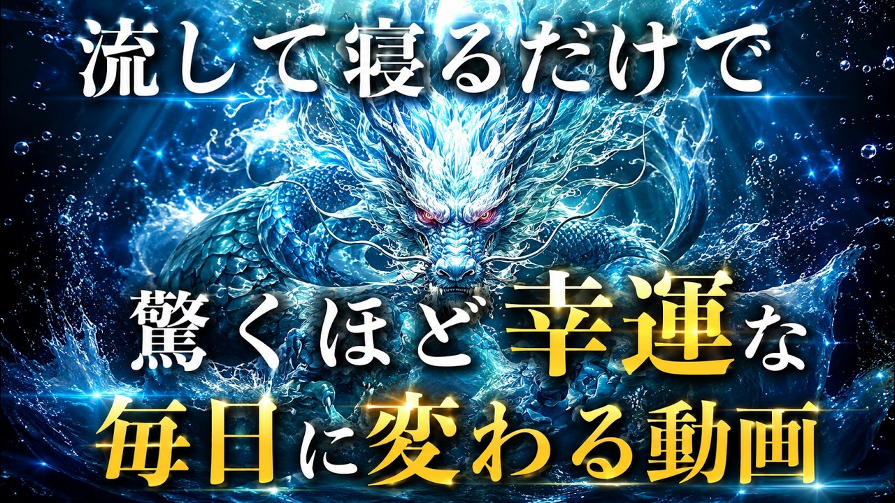聞き流して寝るだけ、夢で龍に出会えたら「大吉兆」- &alpha;波 - 88Hz&times;超強力龍神波動❣️流すだけで幸運体質に激変@369mirokumind
