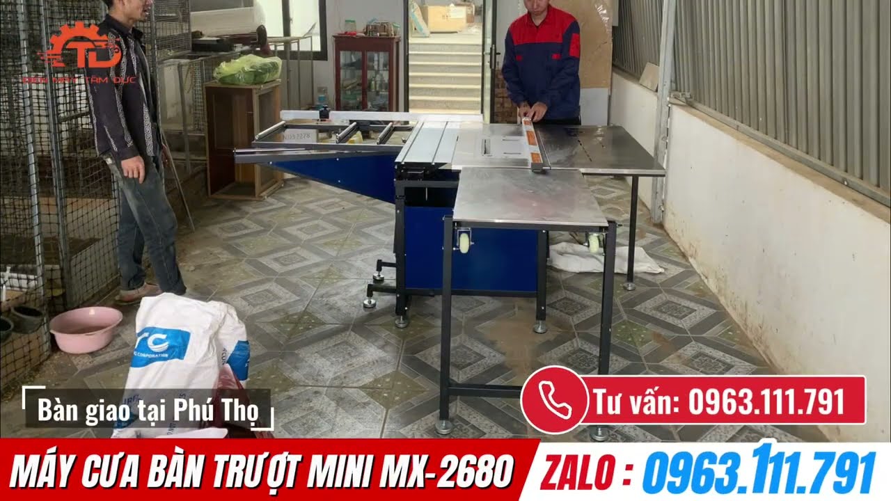 Máy Cưa Bàn Trượt MX2680 Về Xưởng Phú Thọ | Test Cắt Nhựa Mượt – Vận Hành Ổn Định