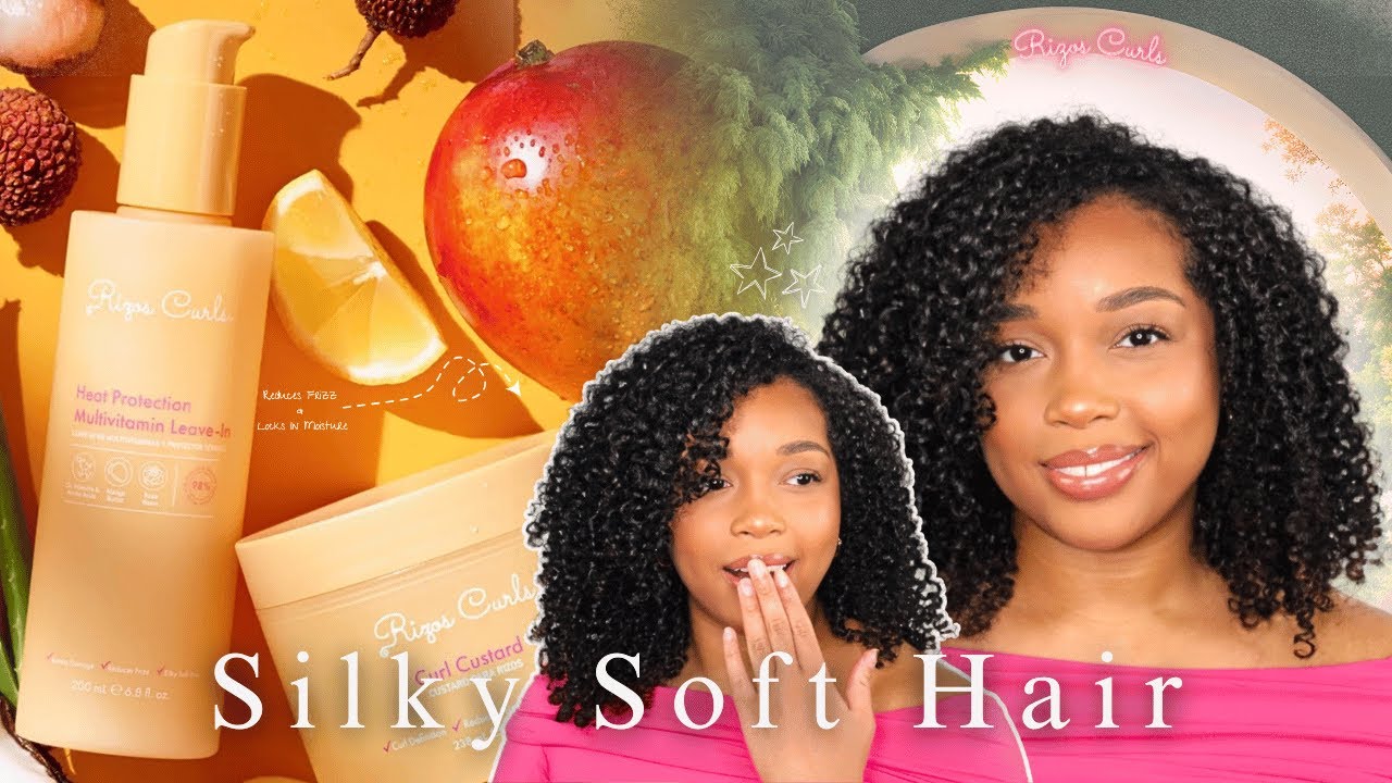 Rizos Curls NEW Multitaskers : Heat Protection Multivitamin Leave-In and Curl Custard