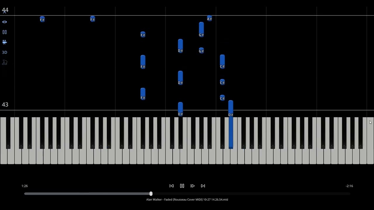 Faded Alan Walker Piano Tutorial