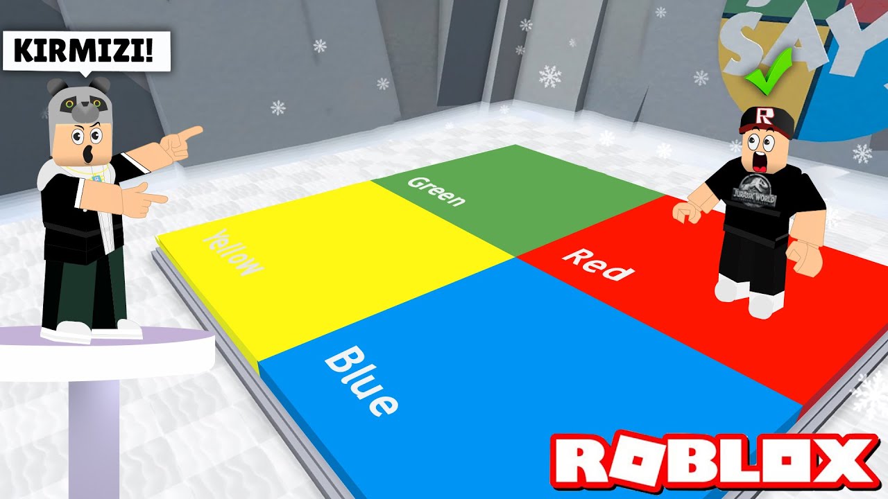Kırmızı Renge Git Yoksa Kaybedersin!! Ben Ne Dersem Onu Yap - Panda ile Roblox Simon Says